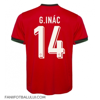 Portugalia Goncalo Inacio #14 Tricou Fotbal Replică European 2024 Barbati Acasa